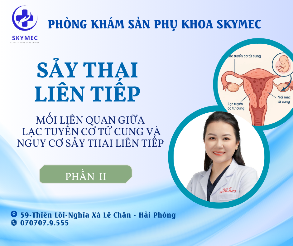 MỐI LIÊN QUAN GIỮA LẠC TUYẾN CƠ TỬ CUNG VÀ NGUY CƠ SẢY THAI LIÊN TIẾP